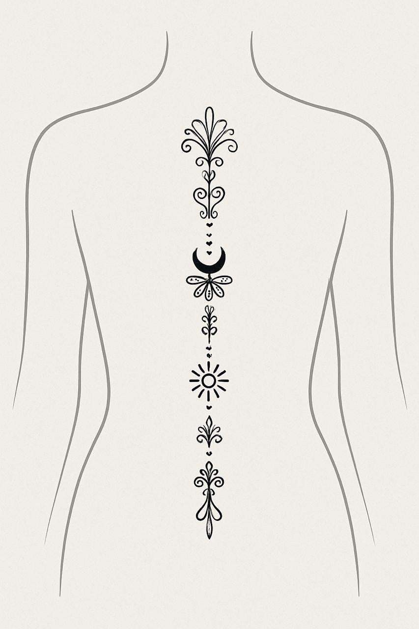 Spine Mandala floral