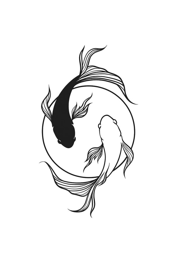 Koi Pair Ying Yang
