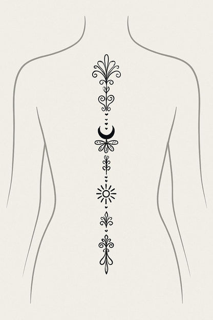 Spine Mandala floral