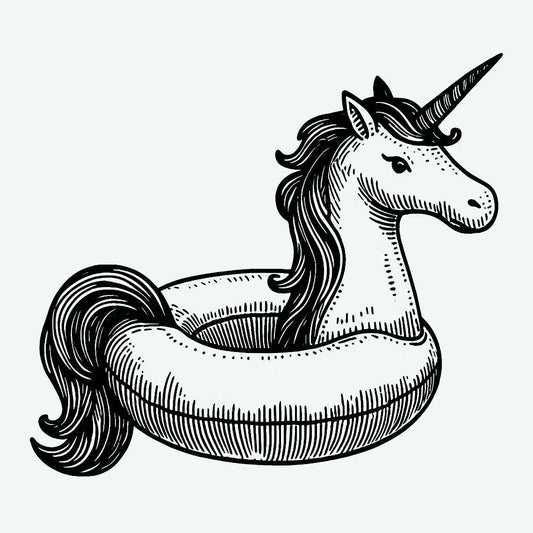 Floating unicorn
