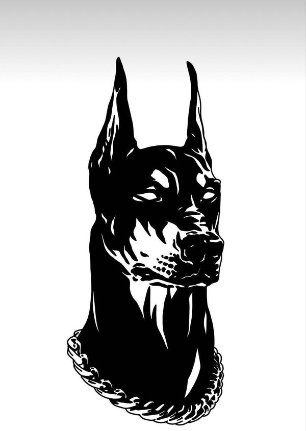 Dark Doberman