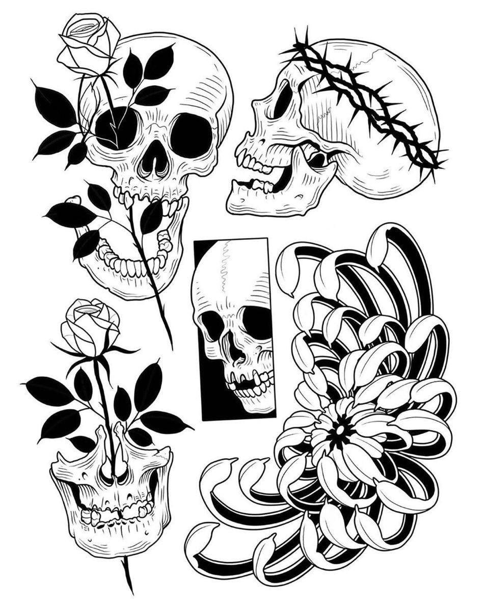 Flowers Skulls Collection